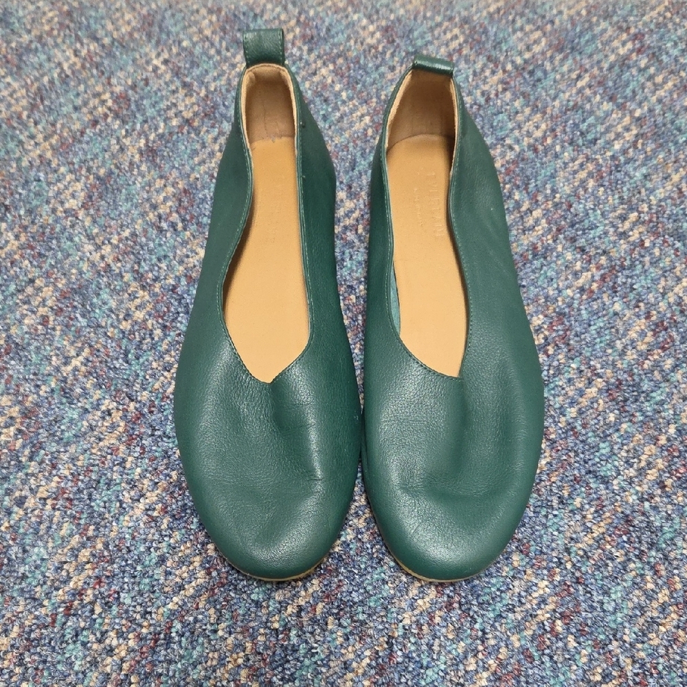 Everlane Day Glove Green Women's Flats